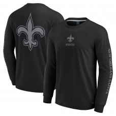 Футболка с длинным рукавом Unisex New Orleans Saints Fanatics Black Elements Strive
