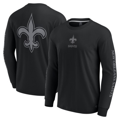 Футболка с длинным рукавом Unisex New Orleans Saints Fanatics Black Elements Strive