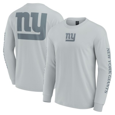 Unisex New York Giants Fanatics Gray Elements Strive Long Sleeve T-Shirt