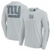 Unisex New York Giants Fanatics Gray Elements Strive Long Sleeve T-Shirt