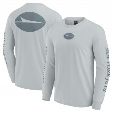 Unisex New York Jets Fanatics Gray Elements Strive Long Sleeve T-Shirt Unisex New York Jets Fanatics Gray Elements Strive Long Sleeve T-Shirt