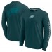 Футболка с длинным рукавом Philadelphia Eagles Unisex Elements Strive - Midnight Green