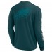 Футболка с длинным рукавом Philadelphia Eagles Unisex Elements Strive - Midnight Green
