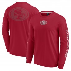 Unisex San Francisco 49ers Fanatics Scarlet Elements Strive Long Sleeve T-Shirt