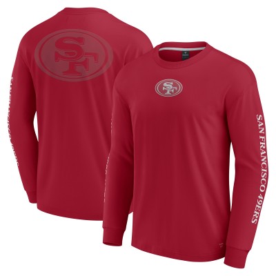 Unisex San Francisco 49ers Fanatics Scarlet Elements Strive Long Sleeve T-Shirt