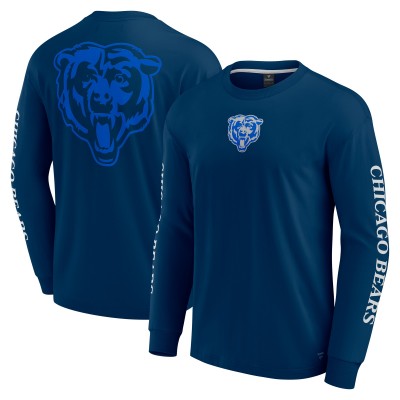 Футболка с длинным рукавом Unisex Chicago Bears Fanatics Navy Elements Strive