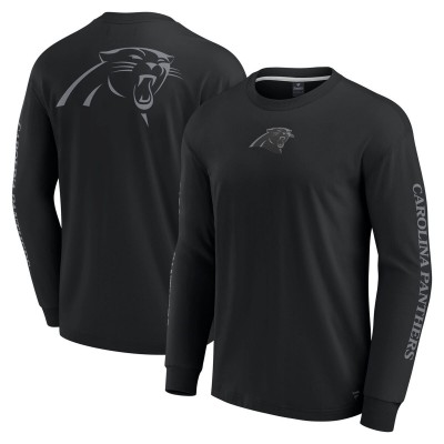 Футболка с длинным рукавом Unisex Carolina Panthers Fanatics Black Elements Strive