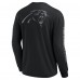 Футболка с длинным рукавом Unisex Carolina Panthers Fanatics Black Elements Strive