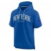 Unisex New York Giants Fanatics Royal Elements Ready Short Sleeve Pullover Hoodie