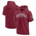 Unisex Arizona Cardinals Fanatics Cardinal Elements Ready Short Sleeve Pullover Hoodie