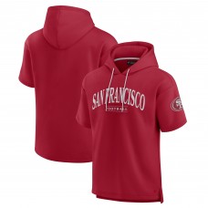 Unisex San Francisco 49ers Fanatics Scarlet Elements Ready Short Sleeve Pullover Hoodie
