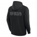 Толстовка Футболка New Orleans Saints Fanatics Black Elements Blaze Tri-Blend Long Sleeve
