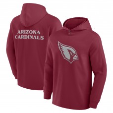 Arizona Cardinals Fanatics Cardinal Elements Blaze Tri-Blend Long Sleeve Hoodie T-Shirt