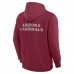 Arizona Cardinals Fanatics Cardinal Elements Blaze Tri-Blend Long Sleeve Hoodie T-Shirt
