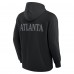 Футболка с длинным рукавом с капюшоном Atlanta Falcons Fanatics Black Elements Blaze Tri-Blend