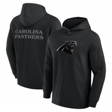 Футболка с длинным рукавом с капюшоном Carolina Panthers Fanatics Black Elements Blaze Tri-Blend