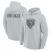 Футболка с длинным рукавом с капюшоном Chicago Bears Fanatics Gray Elements Blaze Tri-Blend Футболка с длинным рукавом с капюшоном Chicago Bears Fanatics Gray Elements Blaze Tri-Blend