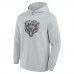 Футболка с длинным рукавом с капюшоном Chicago Bears Fanatics Gray Elements Blaze Tri-Blend