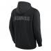 Jacksonville Jaguars Fanatics Black Elements Blaze Tri-Blend Long Sleeve Hoodie T-Shirt