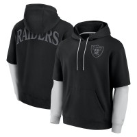 Unisex Las Vegas Raiders Fanatics Black Sleek Elements Pullover Hoodie