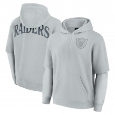 Unisex Las Vegas Raiders Fanatics Gray Sleek Elements Pullover Hoodie