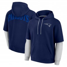 Unisex New England Patriots Fanatics Navy Sleek Elements Pullover Hoodie
