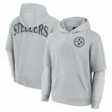 Толстовка Pittsburgh Steelers Unisex Sleek Elements - Gray
