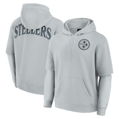 Толстовка Pittsburgh Steelers Unisex Sleek Elements - Gray