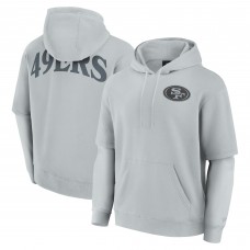 Unisex San Francisco 49ers Fanatics Gray Sleek Elements Pullover Hoodie