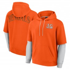 Unisex Cincinnati Bengals Fanatics Orange Sleek Elements Pullover Hoodie