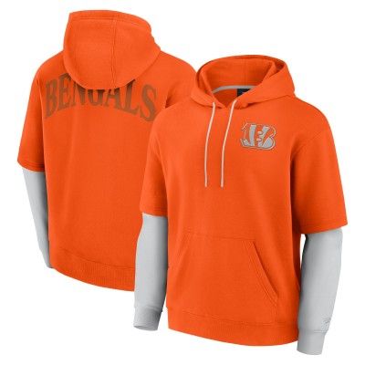 Unisex Cincinnati Bengals Fanatics Orange Sleek Elements Pullover Hoodie