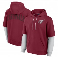 Unisex Arizona Cardinals Fanatics Cardinal Sleek Elements Pullover Hoodie