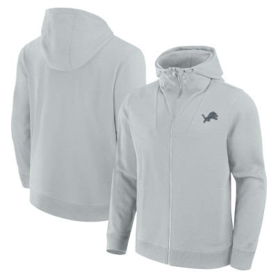 Толстовка на молнии Detroit Lions Unisex Front Office - Gray