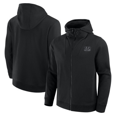 Unisex Cincinnati Bengals Fanatics Black Front Office Full-Zip Hoodie