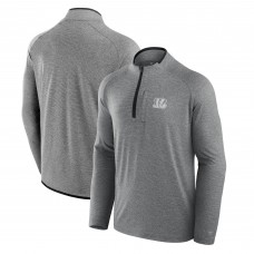 Unisex Cincinnati Bengals Fanatics Charcoal Front Office Performance Primary Quarter-Zip Jacket