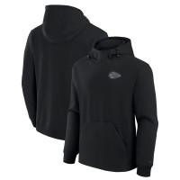 Kansas City Chiefs Unisex Front Office Tonal Tri-Blend Pullover Hoodie - Black