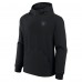 Unisex Las Vegas Raiders Fanatics Black Front Office Tonal Tri-Blend Pullover Hoodie