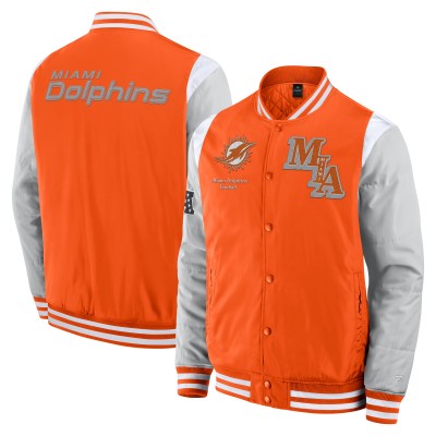 Unisex Miami Dolphins Fanatics Orange Elements Elite Full-Snap Jacket