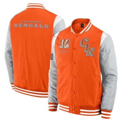 Unisex Cincinnati Bengals Fanatics Orange Elements Elite Full-Snap Jacket