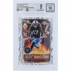 Davante Adams Las Vegas Raiders Autographed 2022 Panini Phoenix Hot Routes #HR-10 Beckett Fanatics Witnessed Authenticated 9/10 Card