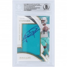 Tua Tagovailoa Miami Dolphins Autographed 2022 Panini Immaculate Collection Standard Jerseys Relic #ISJ-TTA #9/49 Beckett Fanatics Witnessed Authenticated Card