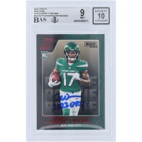 Garrett Wilson New York Jets Autographed 2022 Panini Zenith Red Zone #106 Beckett Fanatics Witnessed Authenticated 9/10 Rookie Card with 2022 OROY Inscription