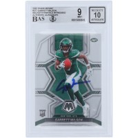 Garrett Wilson New York Jets Autographed 2022 Panini Mosaic #311 Beckett Fanatics Witnessed Authenticated 9/10 Rookie Card