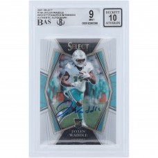 Jaylen Waddle Miami Dolphins Autographed 2021 Panini Select Premier Level #148 Beckett Fanatics Witnessed Authenticated 9/10 Rookie Card