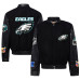 Куртка Philadelphia Eagles Jeff Hamilton Wool & Leather Full-Snap Varsity - Black