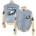 Куртка на кнопках Philadelphia Eagles Jeff Hamilton Wool & Leather - Light Blue