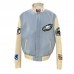 Куртка на кнопках Philadelphia Eagles Jeff Hamilton Wool & Leather - Light Blue