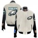 Куртка на кнопках Philadelphia Eagles Jeff Hamilton Wool & Leather - White