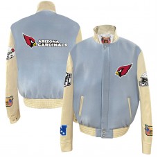Куртка Arizona Cardinals Jeff Hamilton Wool & Leather Varsity - Light Blue