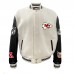 Куртка Kansas City Chiefs Jeff Hamilton Wool & Leather Varsity - White